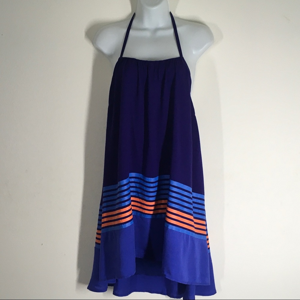 Signature Purple Halter Dress Woman's Size…